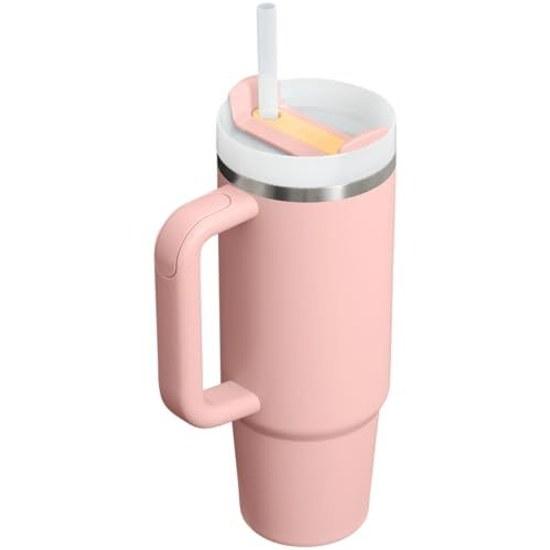 Stanley 1913 Quencher H2.0 FlowState Vacuum Insulated Tumbler Peach Rose 30 Oz 0.89 L