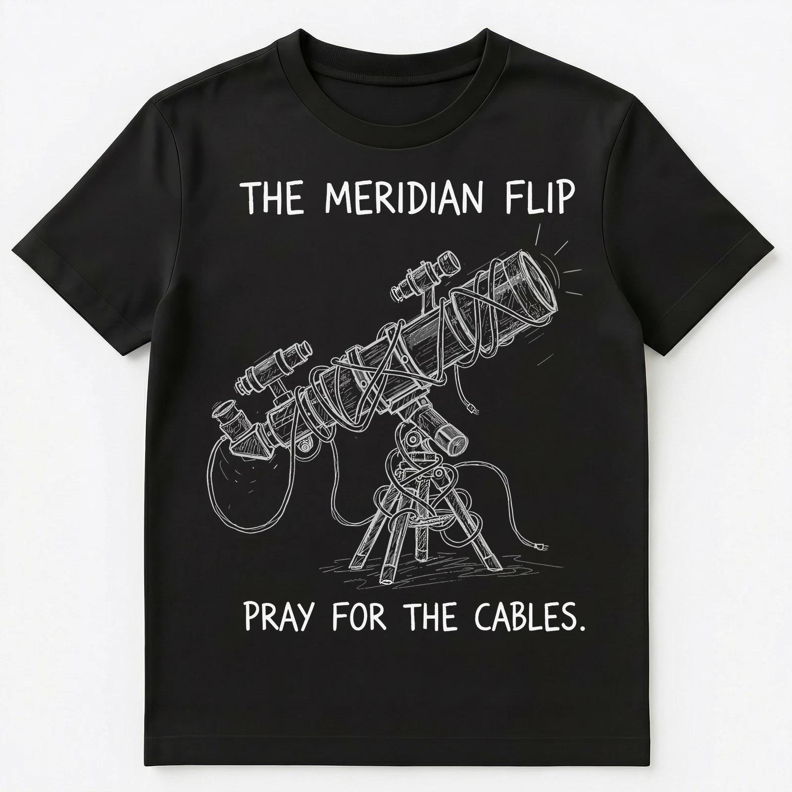 Astrophotographer Meridian Flip Cable Chaos Astronomy Unisex T-Shirt 2XL
