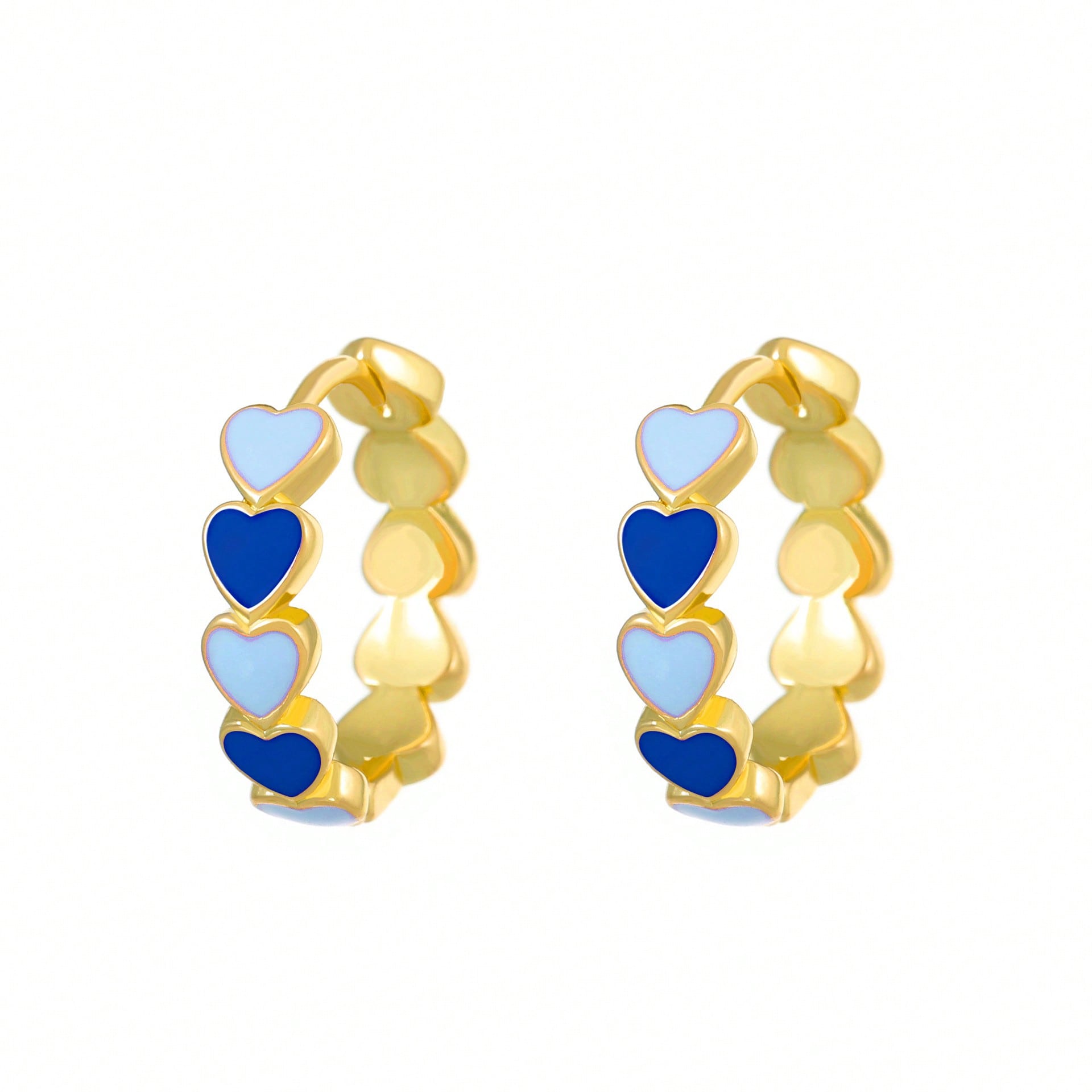 

1pair Love Ear Buckle Earrings, Sweet And Cool Minimalist Earrings, Versatile And Personalized Earrings For Girls