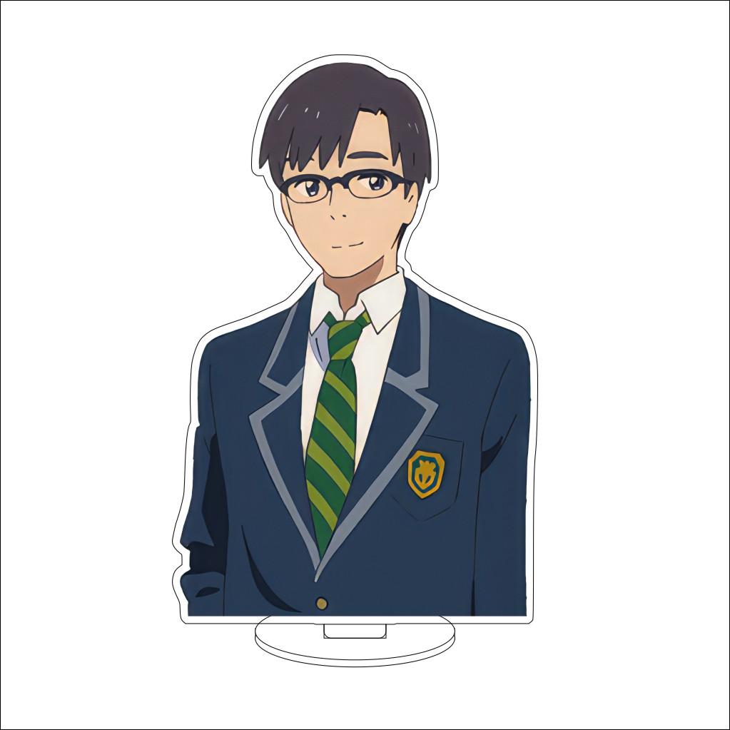 16CM Anime Your Name Cosplay Acrylic Stand Ornaments Okudera Miki Natori Sayaka Tachibana Taki Figure Stand Halloween Gifts