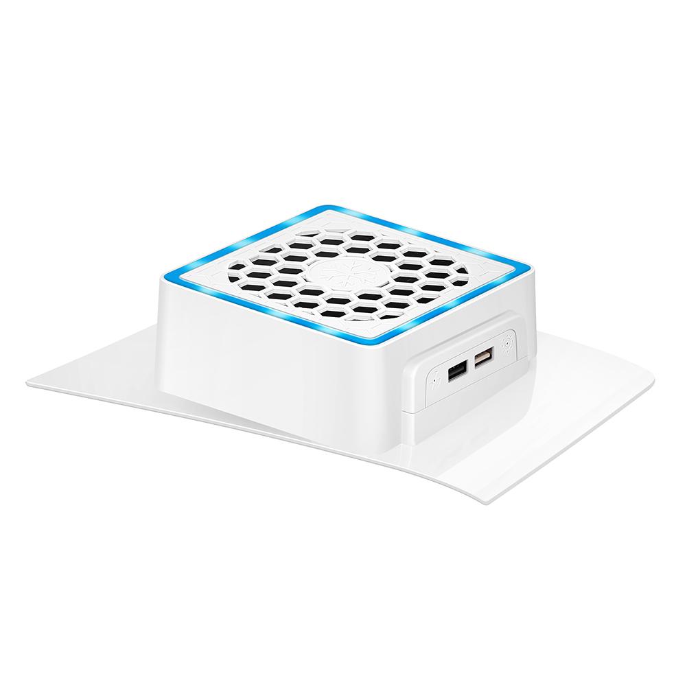 

Для PS5 Slim Host Боковой охлаждающий вентилятор 2 USB Теплоотвод Охлаждающий боковой вентилятор Радиатор для PS5 Slim Game Console