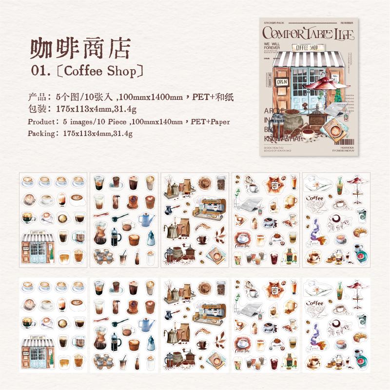 

10 листов/пакет ПЭТ Ваcи бумага Двухматериальная наклейка Летние каникулы Солнечный пляж Наклейка Ручной аккаунт Коллаж DIY Украшение