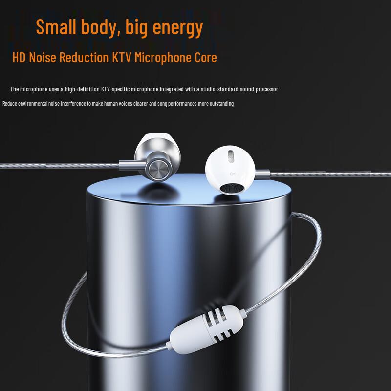 K20 Noise-Cancelling Wired Headphones with Type-C, Comfortable Fit, High Sound Quality for Live Recording & K Songs