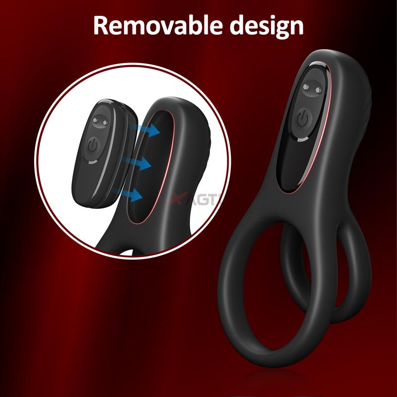 APP Control Vibrating Cock Ring for Men Clitoris Stimulation Ejaculation Delay Penis Ring Adult Supplies Sex Toy for Couples