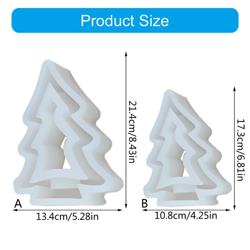 Christmas Tree Candle Holder Silicone Molds Epoxy Resin Molds Soap Molds Candlestick Molds for Candle Holder Making