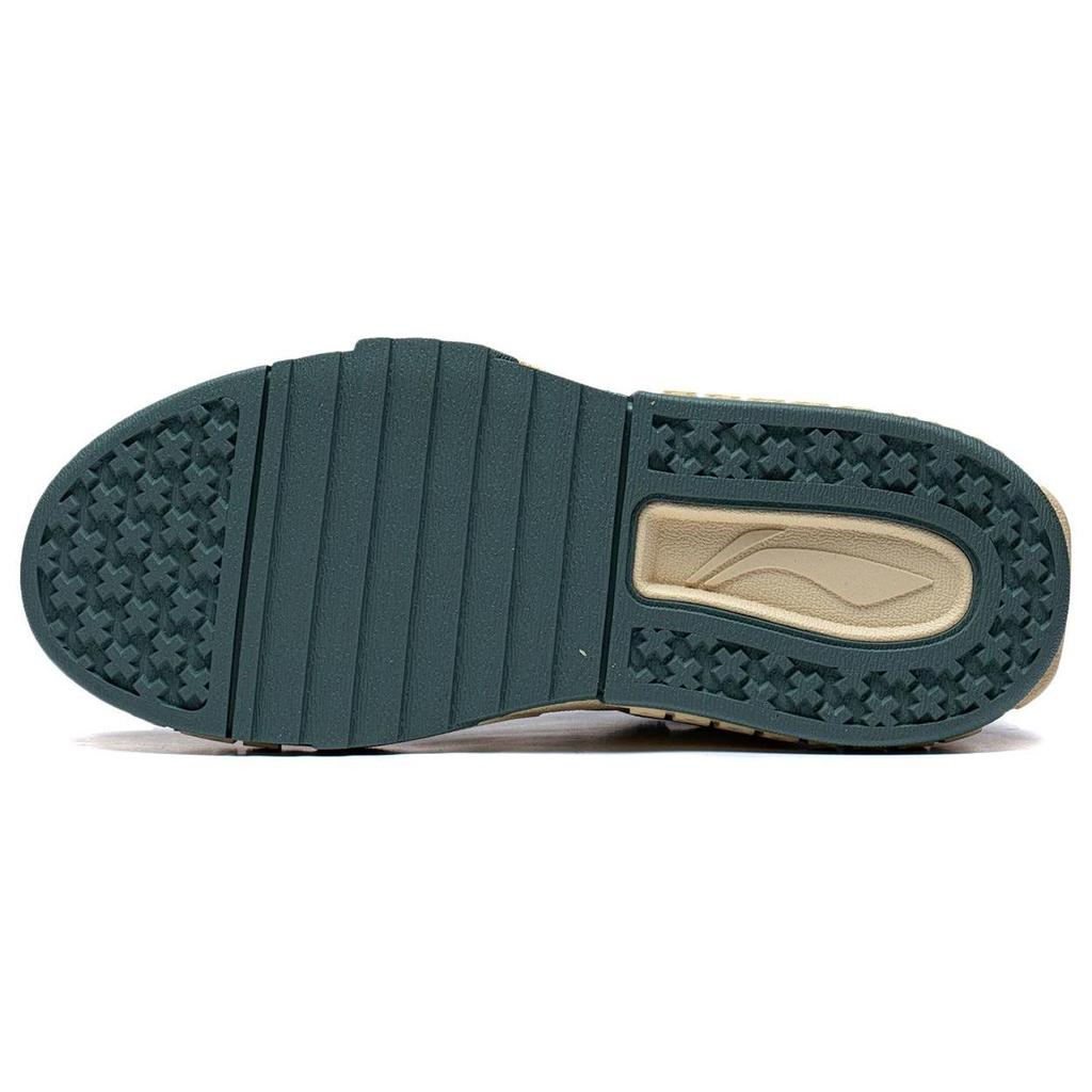 Li Ning 001 UNBLOCK Slip Resistant Abrasion Resistant Low Top Casual Shoes Women's White Green AGCT096-1