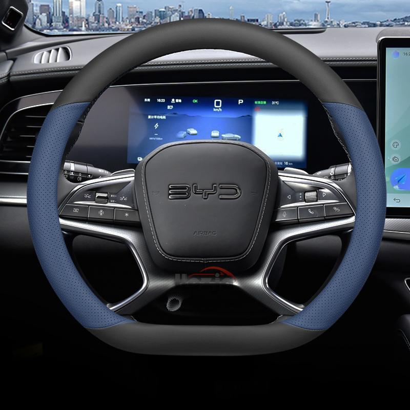 Leren Stuurwielhoes voor Auto voor BYD Sealion 6 7 06 07 EV DMI 2024 2025 2026 Accessoires