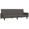 Vidaxl 2-Seater Sofa, Dark Grey, Upholstered In Velvet