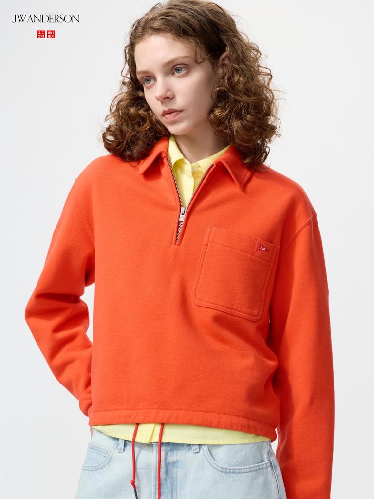 Uniqlo Japan Sweat Half Zip Shirt