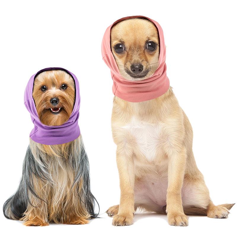 Haustier Ohrenschützer & Schal Set: Weich, Warm, Geräuschreduzierend, Angstlinderung für Katzen & Hunde
