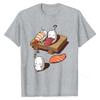 Funny Japanese Nigiri Sushi Sleepwalking T-Shirt Cotton Women T Shirt Oversized Tees Tops Unisex Tshirt Men's Clothing