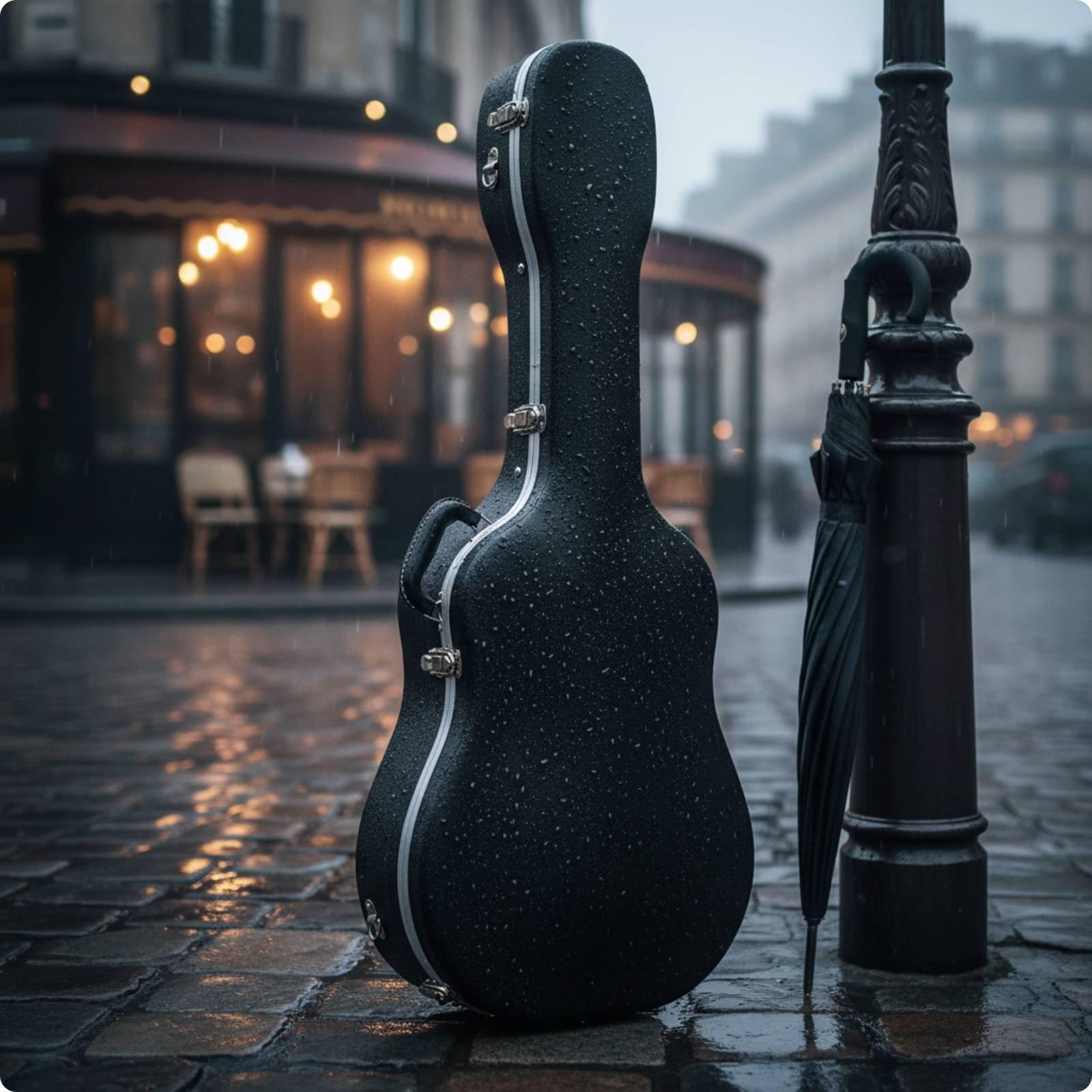 Étui de Guitare Abs Épaissi Imperméable Poignée Ergonomique Légère Pour Débutants Transport