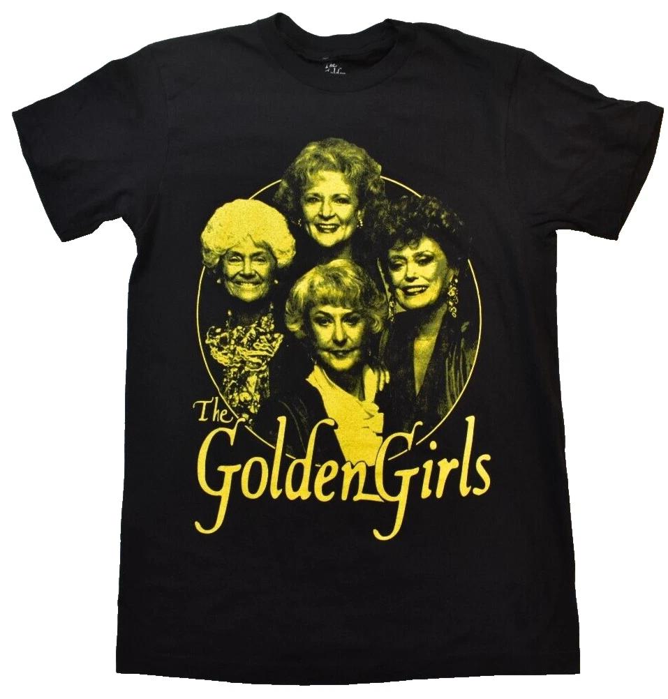 

Мужская футболка The Golden Girls Желтая с принтом Черная Новая S 4XL