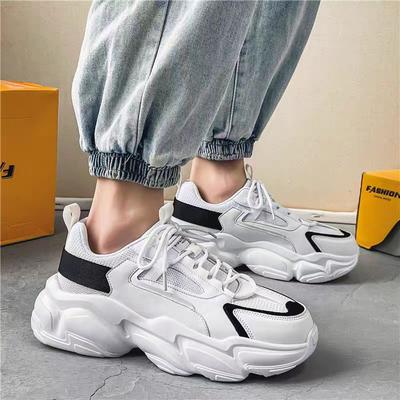 Sommer atmungsaktiv neue Frühling Sport weiße Schuhe Netz lässig Outdoor weiße Papa Netzschuhe dicksohlige trendige Schuhe