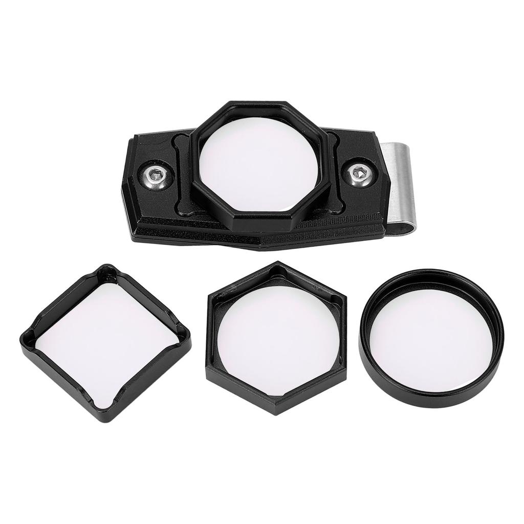 Biljardkritfodral Magnetisk Sexkantig Åttakantig Cirkulär Fyrkantig Aluminium med Klämma Poolkrita