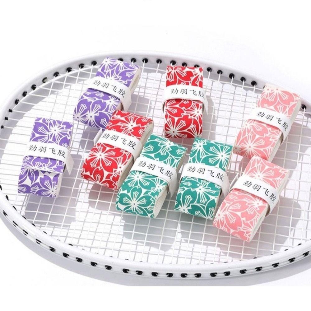Sakura Print Badminton Racket Grips Wrap Non-Slip Tennis Racket Grip Tape  Racquet Supplies