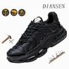 Comfortable Steel Toe Work Shoes for Men - Wear-resisting Outdoor Safety Boots | Construction Anti-Puncture Protective Sneakers