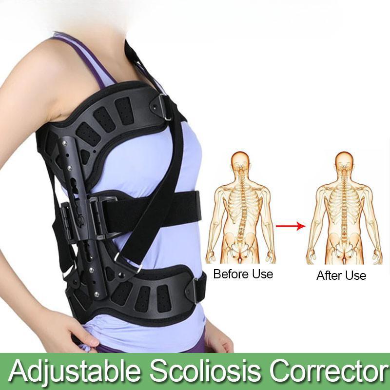 Adults Health Support Brace Posture Corrector Back Postoperative Recovery Fixation Bracket Adjustable Scoliosis Posture Corrector