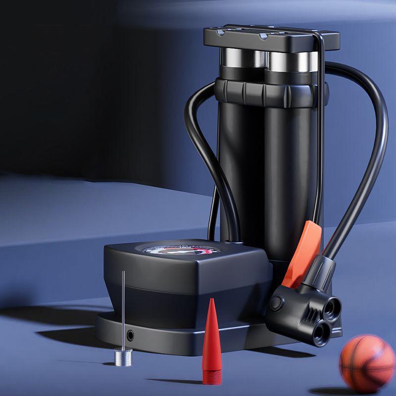 Bicycle Foot Pedal Air Pump With Gauge High Pressure Pump Tire Air Inflator Universal Mtb Bike Home Pedal Inflator Accessories