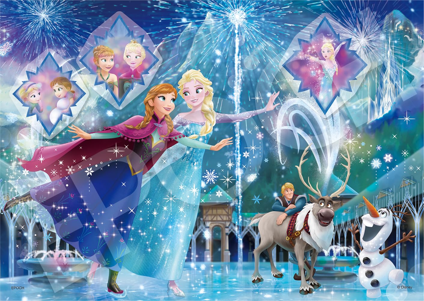 

Epoch 108-Piece Jigsaw Puzzle, Disney Emotional Story Series, Frozen [Puzzle Decoration Collage] (18.2 x 25.7 cm), 72-405, with Glue and Spatula