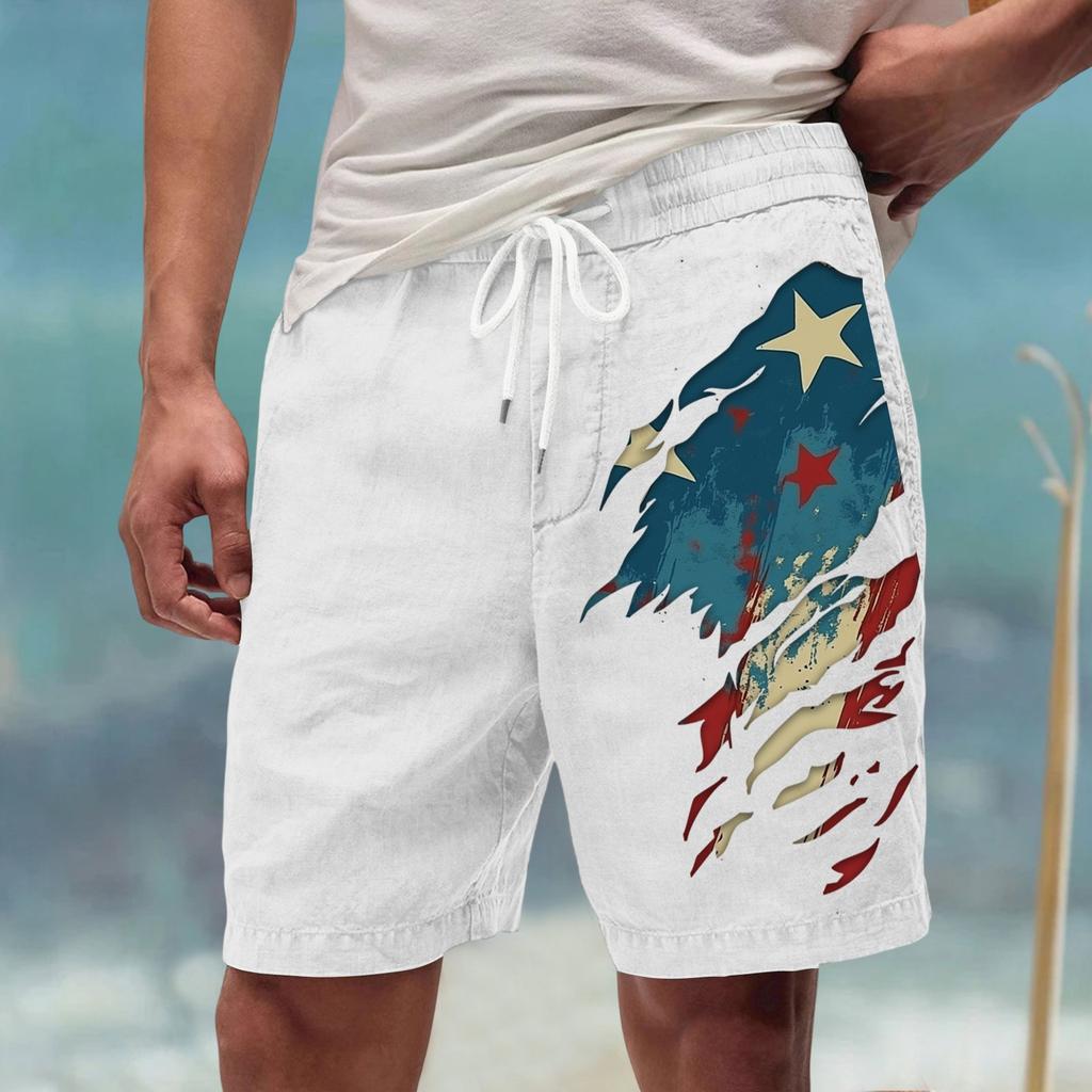 Men's Summer Large Casual Loose Sports Pants Beach Shorts