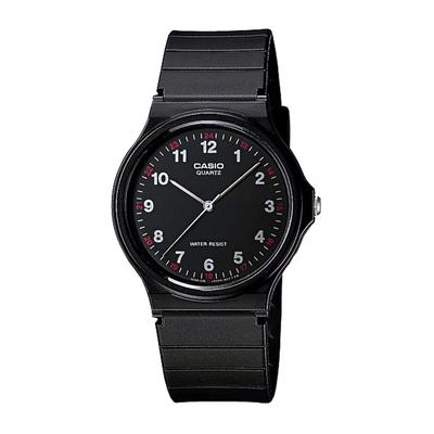CASIO Analoguhr Chipkashi Günstiges Casio MQ-24-1BL Urethan-Gurt Unisex Schwarz 24-Stunden-Anzeige Index Übersee-Modell