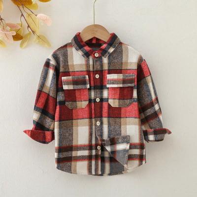 Camicia multicolore da bambino per primavera e autunno