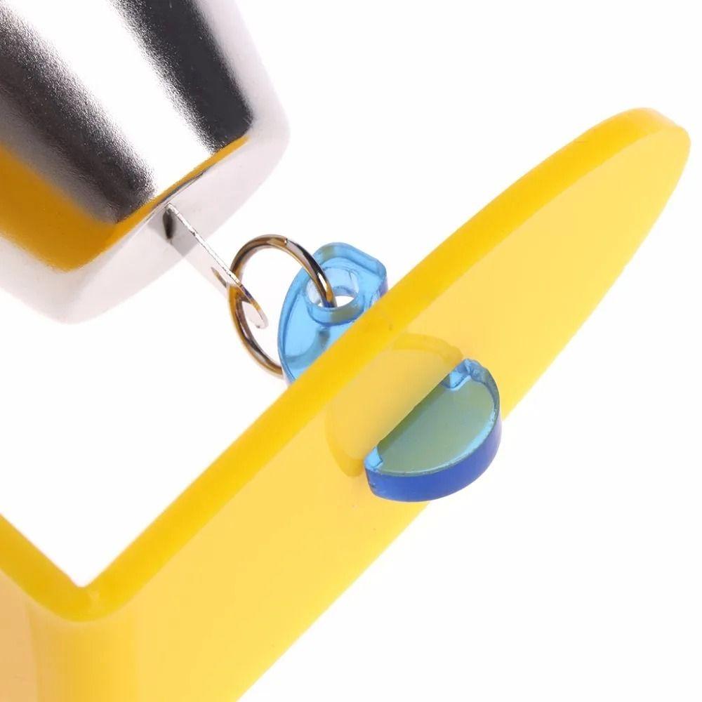 Hanging Parrot Bell Toys Acrylic/Metal Bird Chew Toy  for Parakeet Parrots