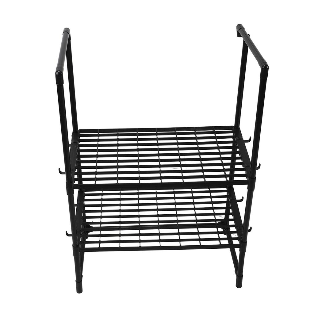 Countertop Microwave Stand 2 Layer Utensil Tableware Storage Kitchen Countertop Organizer Shelf