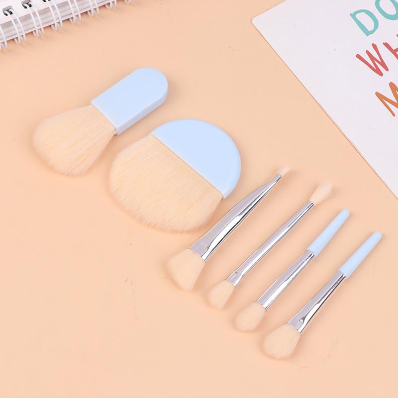6Pcs Mini Travel Makeup Brushes Set Soft Concealer Brush Beauty Foundation Eye Shadow Tool Eyelash Brush Cosmetic Tools With Box