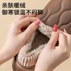 Waterproof cotton slippers 2025 autumn wear non-slip thick-soled velvet office bag and warm slippers