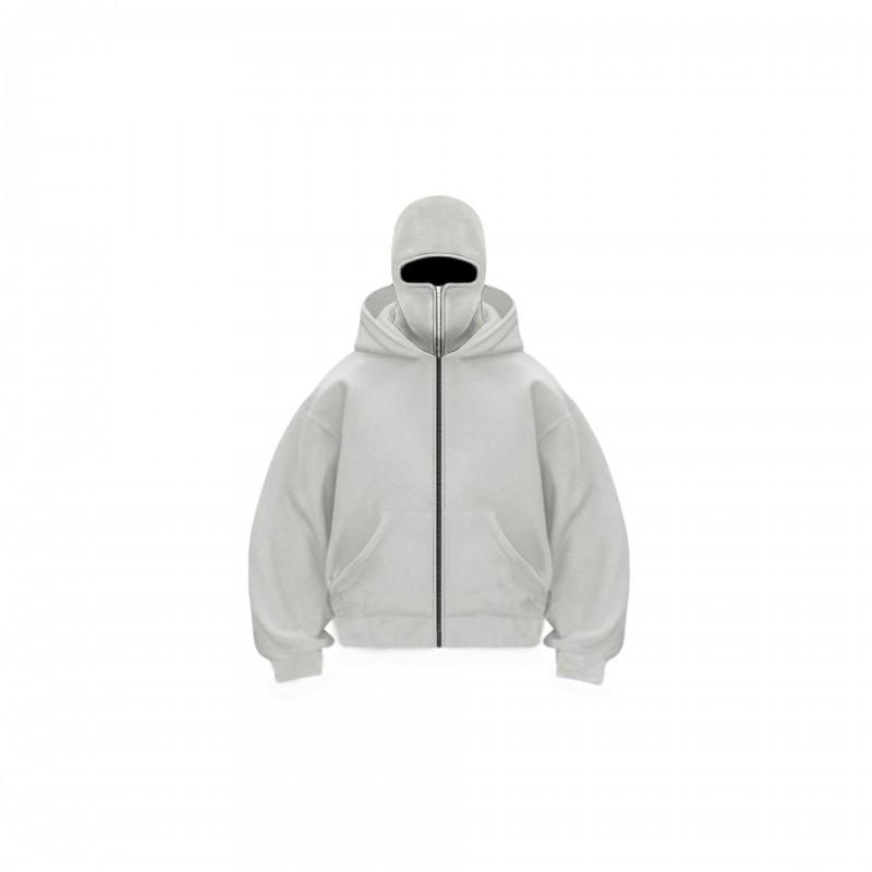 Unisex bluza z kapturem na zamek oversize casualowy sweter jesienna odzież uliczna
