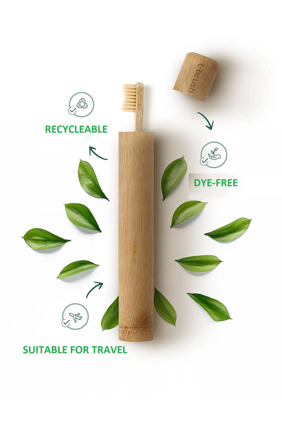 

EPeddler Home Бамбуковый контейнер для хранения зубных щеток 22 x 3 cm светло-коричневого