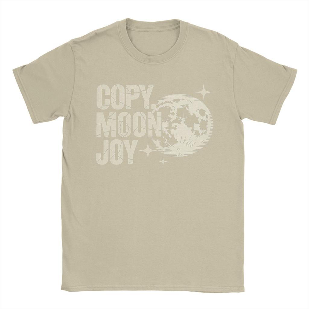 Vintage Copy Moon Joy Artemis II Lunar Mission TShirt for Unisex Round Collar Cotton T Shirts Short Sleeve Tee Shirt Clothes