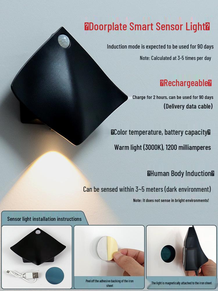 Luminous Personalized House Number Sign Sticker for Front Door