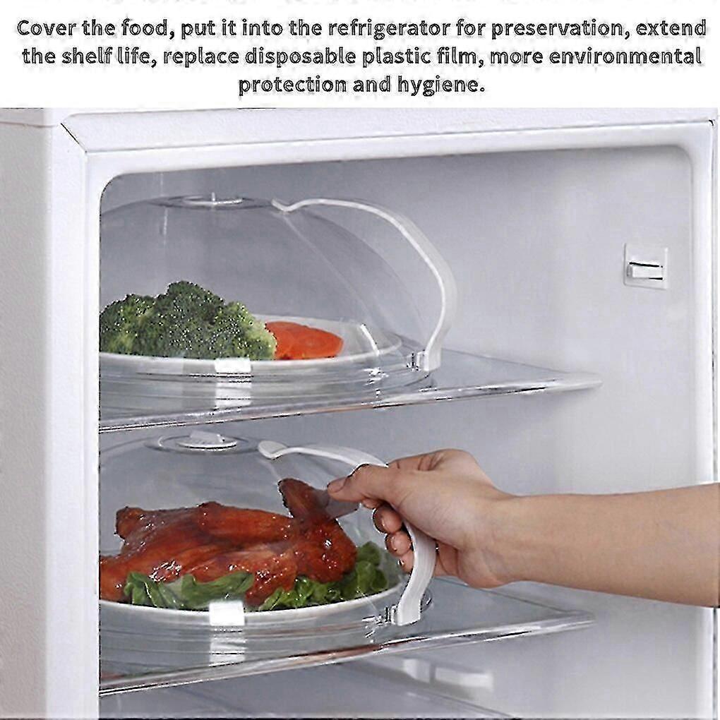 Heat Resistant Lid for Microwave Food Microwave Food Anti-Sputtering Cover With Handle