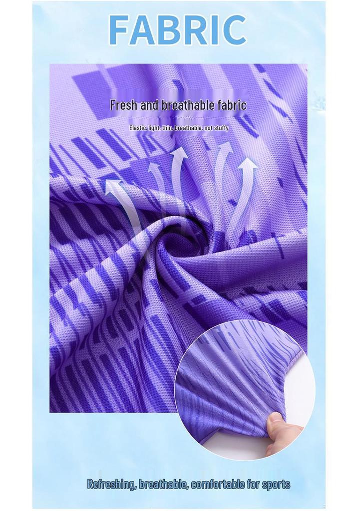Men's and Children's Short Sleeve Sports Jersey for Badminton and Table Tennis - Summer Training and Competition Team Uniform