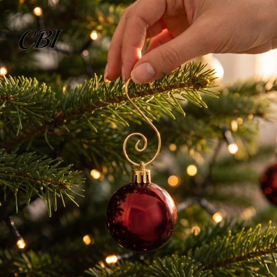 Heavy Duty Metal Hooks 20 Pcs Christmas S-Shaped Ornament Hooks, Wire Hanger Reusable Hangers for Xmas Tree Ornaments, Crafts, Balls, Baubles,