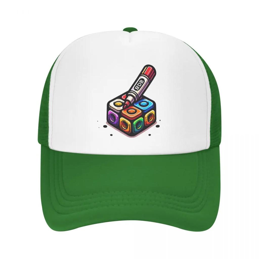 Marker Bfdi Cap Fashion Casual Mesh Baseball Caps Adjustable Hat Hip Hop Summer Unisex Baseball Hats Polychromatic