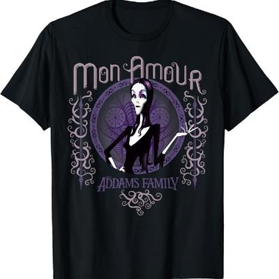Addams Family Morticia Addams Cara Mia Portrait Logo T-Shirt