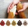 Pet Hair Keepsake Keychain Dog Cat Paw Shape Hair Storage
