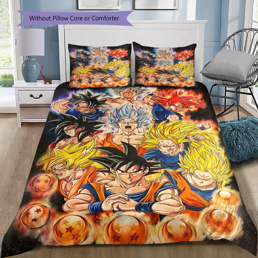 Set Copripiumino Trapuntato con Fantasia Cartone Animato Federa Decorazione per la Casa Regalo di Compleanno (1 * copripiumino + 2 * federa, senza nucleo)
