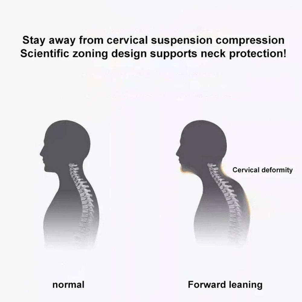 Breathable Neck Protection Pillow Knitted Cotton Orthopedic Sleep Pillow  Home Bedroom Bedding