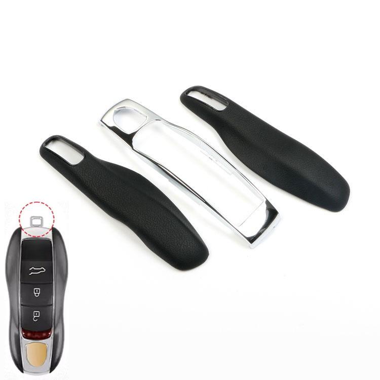 Leather Fob Remote Keys Case Key Cover Replace For Porsche 911 Macan Boxster Cayenne Panamera Taycan Cayman 971 9Ya Key Shell