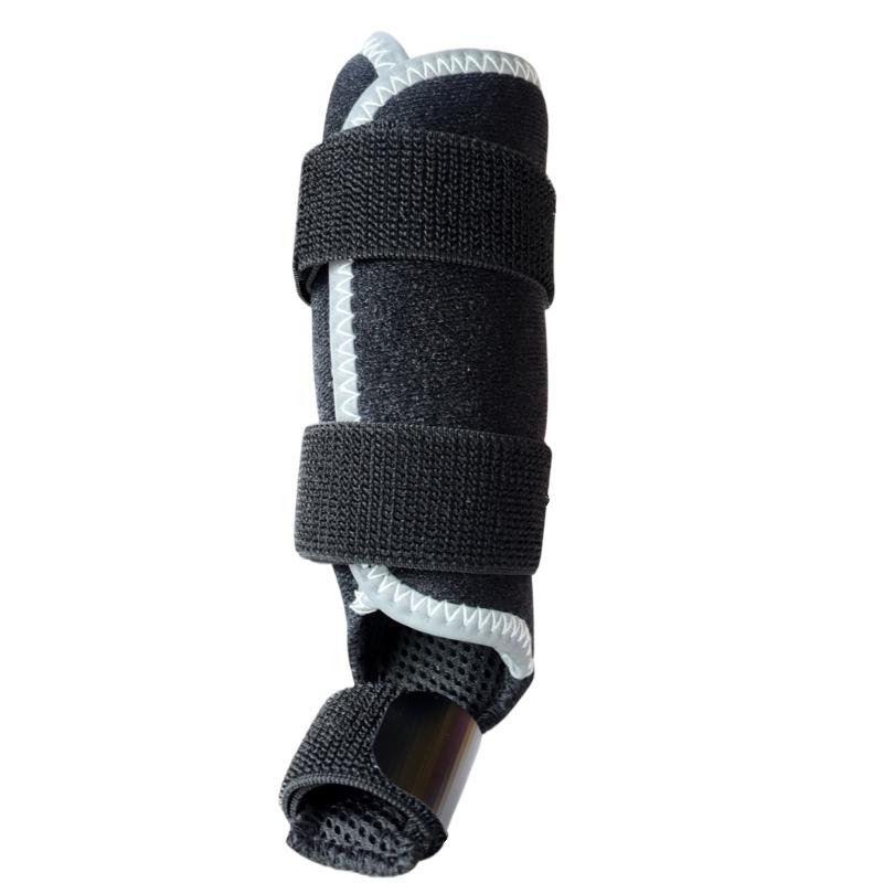 Katzen-Vorderbein-Stützbandage für Haustiere, Geformter Inneneinsatz mit gepolstertem Ärmel für ruhige Innenruhe und Routinegebrauch XXS black
