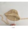 Korean style straw hat for little girls from 1 to 6 years old, sun protection, Korean style