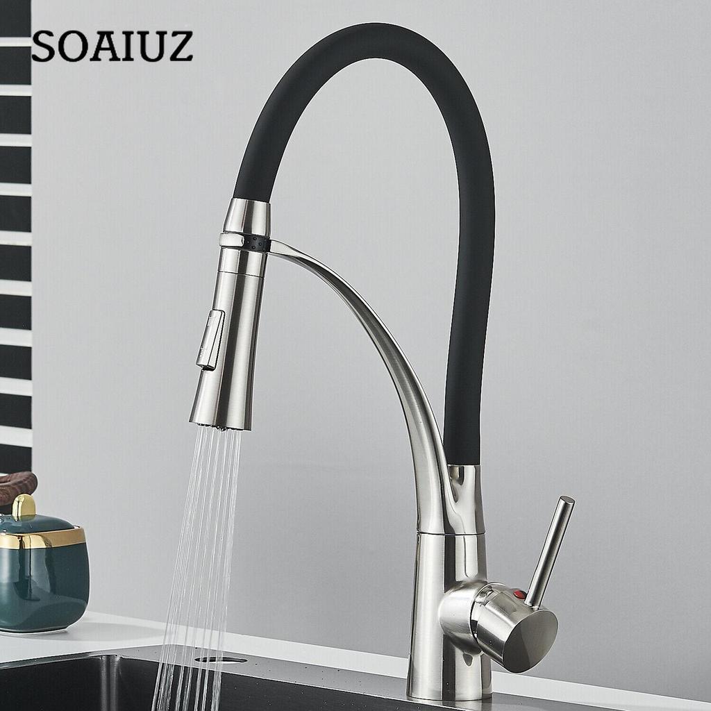 Kitchen Faucet 360° Stainless Steel Extendable Faucet with Shower Faucet for Kitchen