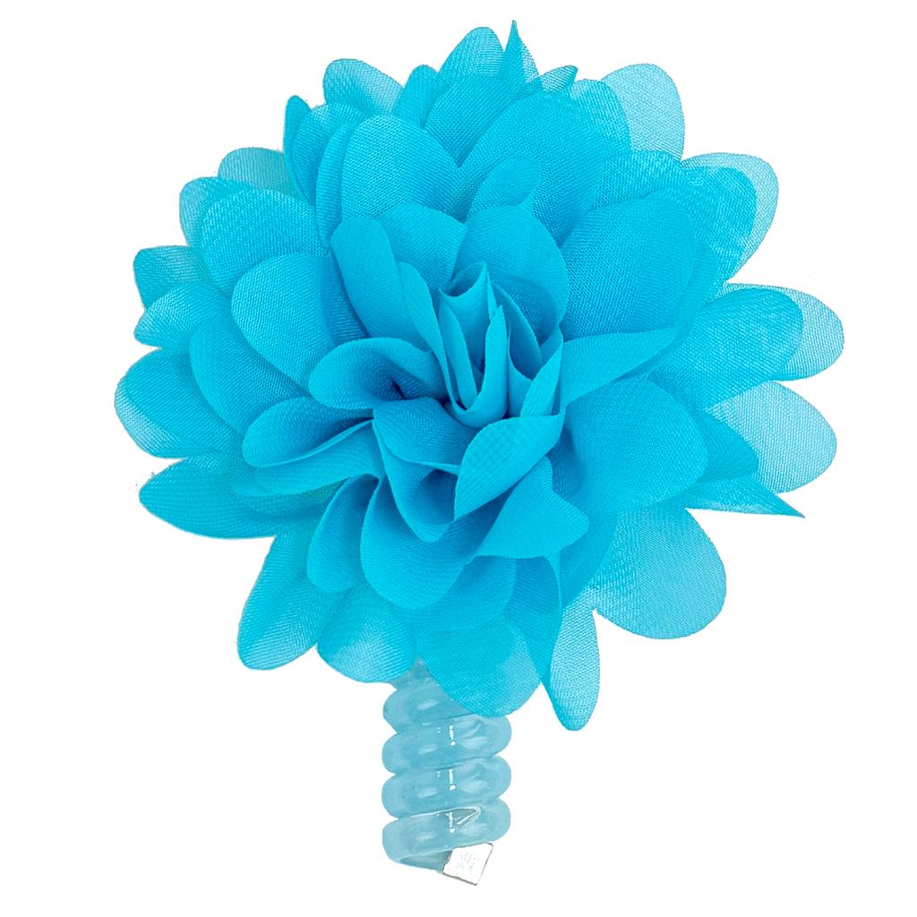 Women Chiffon Flower Elastic Hair Rope Bands Cute Girls Telephone Wire Line Elasticity Hair Ties For Kids Girls Hair Accessories