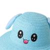 Bunny Ears Straw Hat Hat Cartoon Cute Comfortable Sun Protection Cute Children