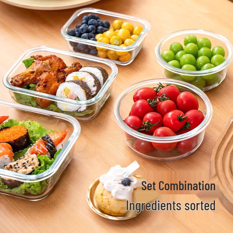 XITIANLONG Antibakterielles Vorratsset aus Borosilikatglas